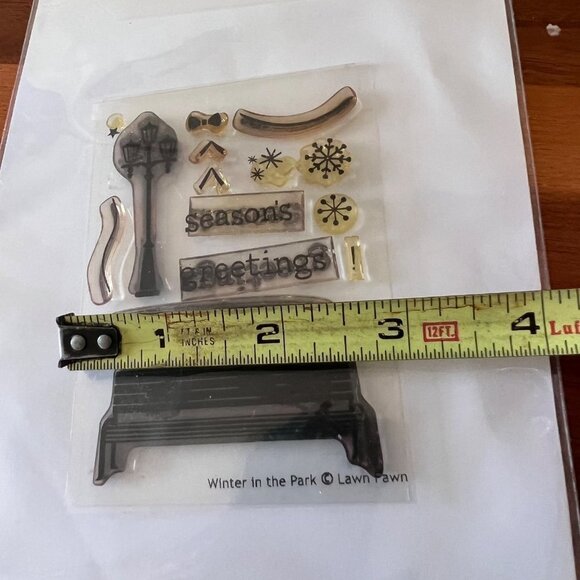 LAWN Fawn Winter in the Park Clear Cling Stamp Set Cardmaking Scrapbooking DIY - Picture 3 of 5